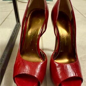Jessica Simpson Red Stiletto Heels